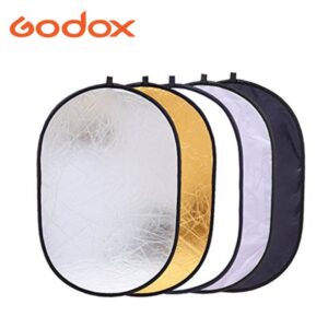 5 In 1 Collapsible Reflector Oval Photo Studio 90 X 120 Cm