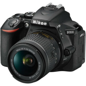 Nikon D5600 24.2 MP Digital SLR Camera with 18-55mm AF-P DX f/3.5-5.6G VR Lens