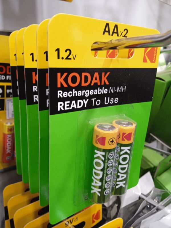 KODAK AA 2PACK RECHARGEABLE 1.2V