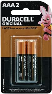 Duracell Original AAA Alkaline Batteries - Pack of 2