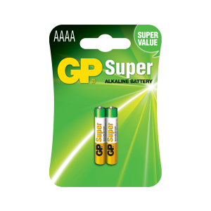 Gp Batteries SUPER ALKALINE BATTERY AAAA 2PK.