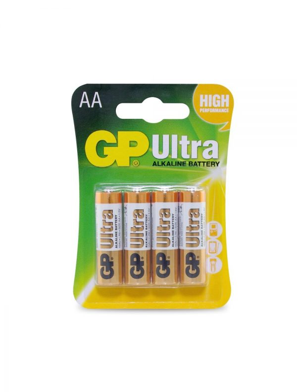 GP Ultra Alkaline Battery AA 4 pack