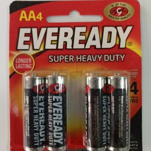Eveready Super Heavy Duty AA Batteries (Pack of 4)