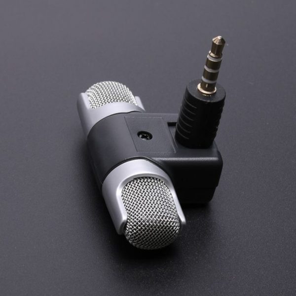Mini 3.5mm Jack Microphone Stereo Mic For Recording Mobile