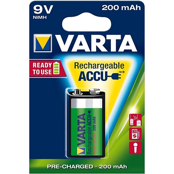 VARTA 9V 200MAH NIMH BATTERY