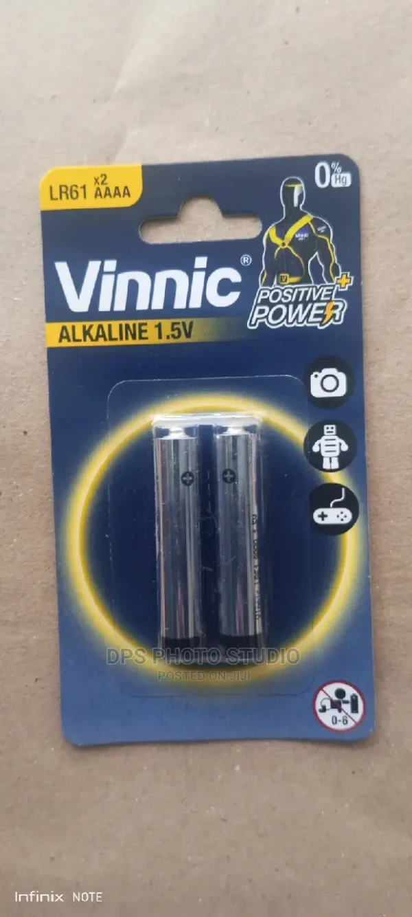 Vinnic LR61/AAAA Positive Power 1.5V Alkaline Batteries