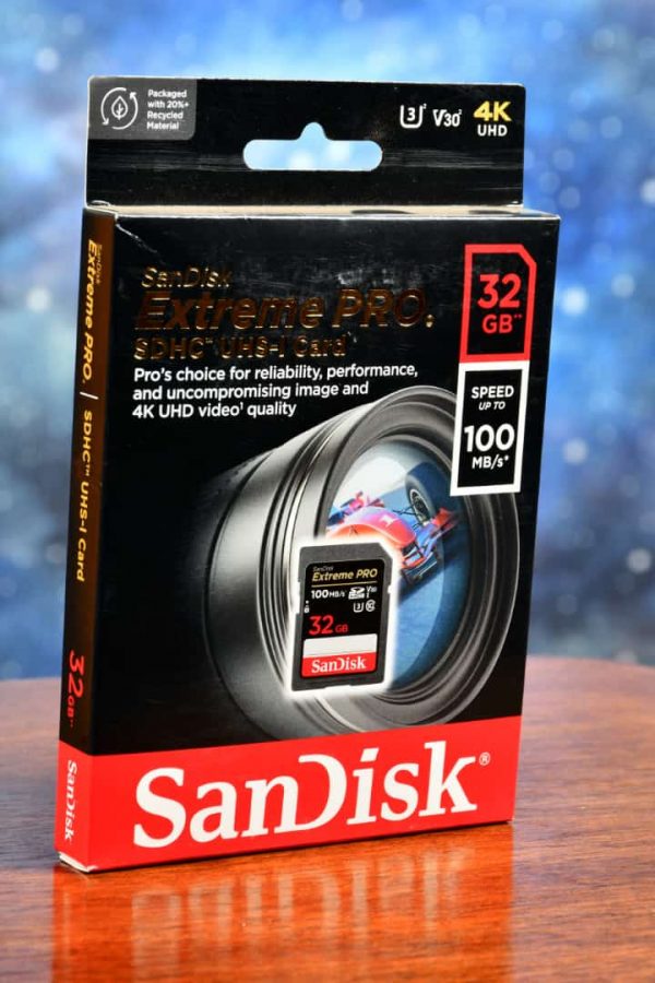 SanDisk 32GB Extreme PRO UHS-I SDHC Memory Card (100mb/s)